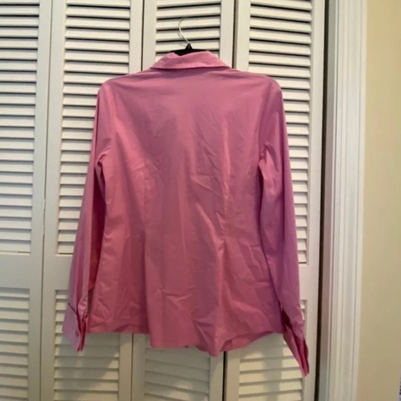 *NEW* Pink Womens Short-Sleeve Button-Up Shirt by INC - Picture 3 of 5